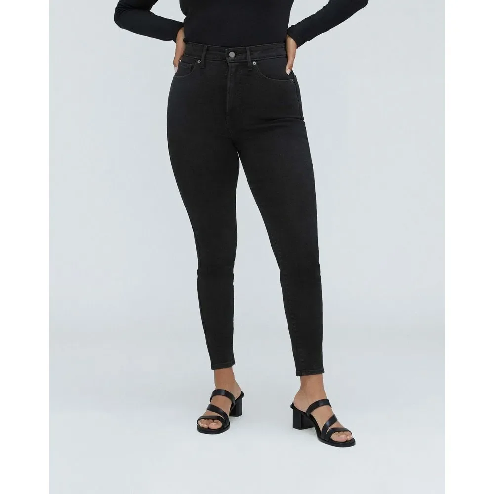 EVERLANE The Curvy Way-High Skinny Jean in Black‎ Size 23